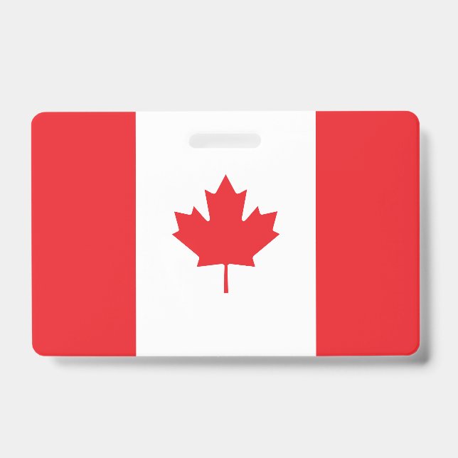 Tarjeta De Identificación Bandera de Canadá (Parte frontal)