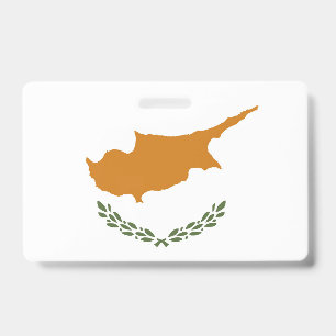 Tarjeta De Identificación Bandera de Chipre
