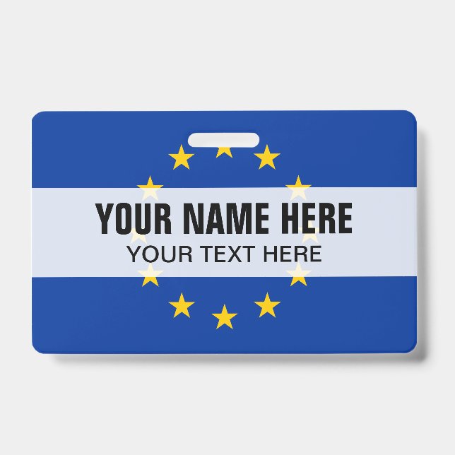 Tarjeta De Identificación Bandera de clip metalizado de personalizado con ba (Parte frontal)