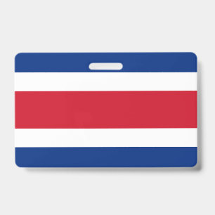 Tarjeta De Identificación bandera de Costa Rica