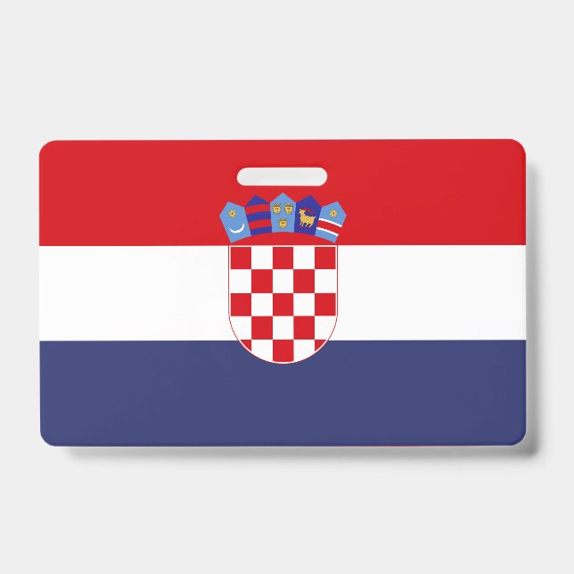 Tarjeta De Identificación Bandera de Croacia (Anverso)