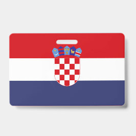 Tarjeta De Identificación Bandera de Croacia