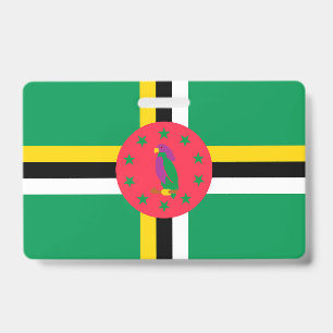 Tarjeta De Identificación bandera de Dominica