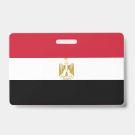 Tarjeta De Identificación Bandera de Egipto