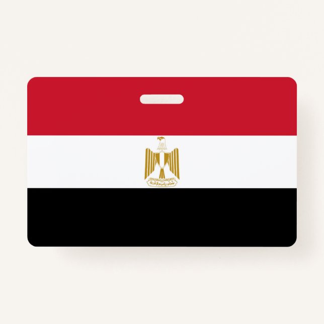 Tarjeta De Identificación Bandera de Egipto (Anverso)