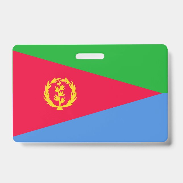 Tarjeta De Identificación Bandera de Eritrea (Anverso)