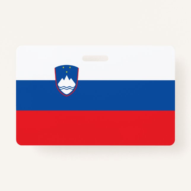 Tarjeta De Identificación Bandera de Eslovenia (Anverso)