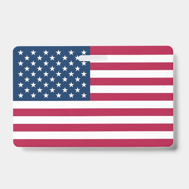 Tarjeta De Identificación Bandera de Estados Unidos (Front)