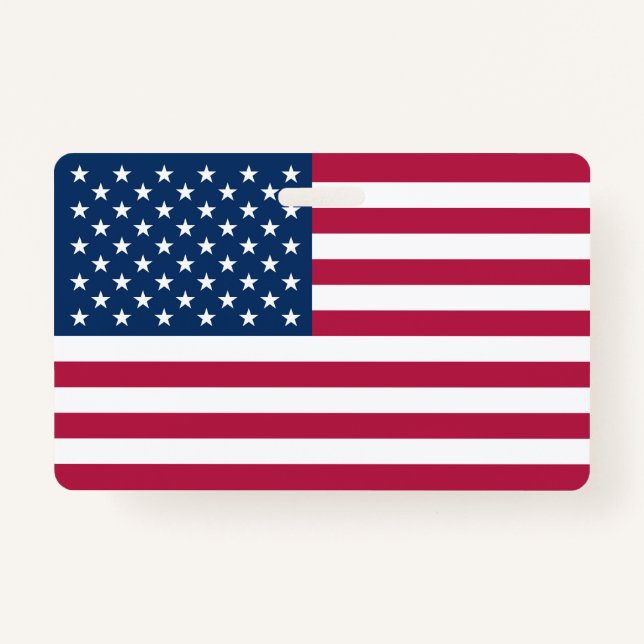 Tarjeta De Identificación Bandera de Estados Unidos (Anverso)