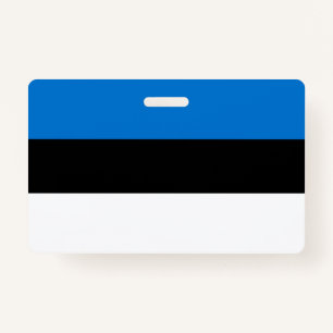 Tarjeta De Identificación Bandera de Estonia