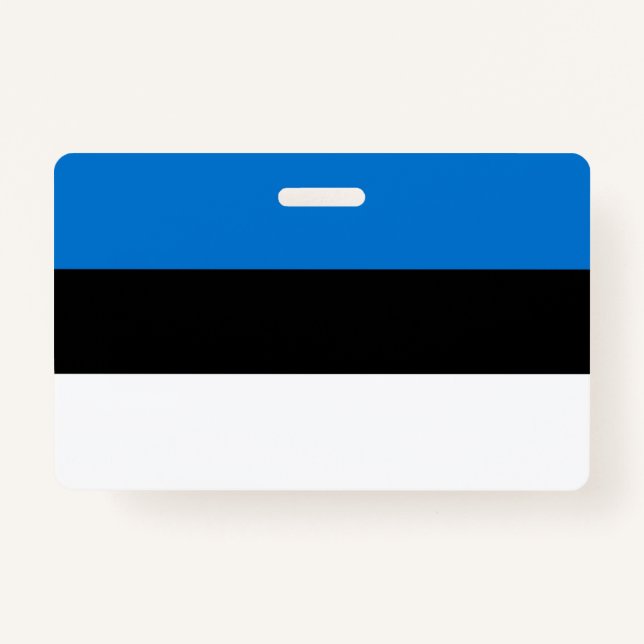 Tarjeta De Identificación Bandera de Estonia (Anverso)
