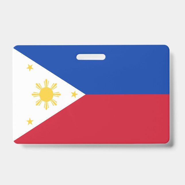 Tarjeta De Identificación Bandera de Filipinas (Anverso)