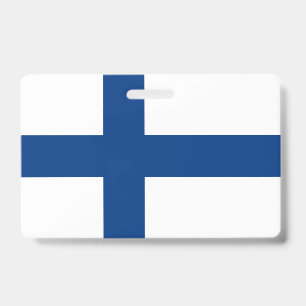 Tarjeta De Identificación bandera de Finlandia