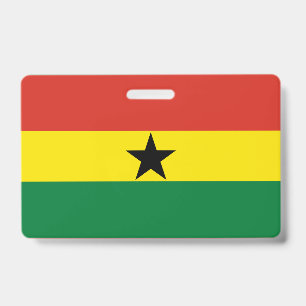 Tarjeta De Identificación bandera de Ghana