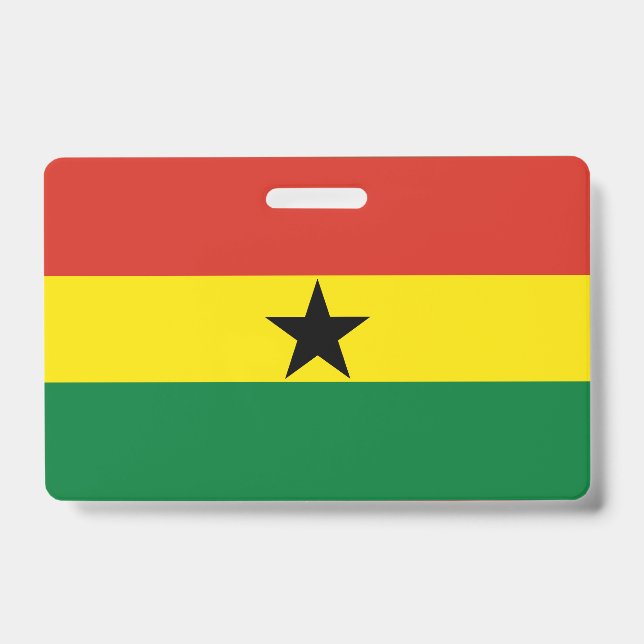 Tarjeta De Identificación bandera de Ghana (Parte frontal)