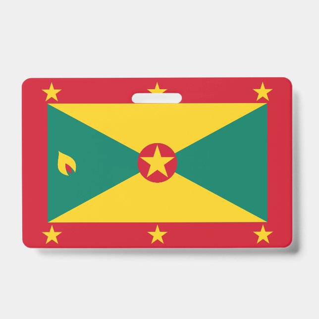 Tarjeta De Identificación bandera de Granada (Parte frontal)