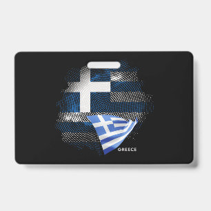 Tarjeta De Identificación bandera de Grecia