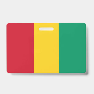 Tarjeta De Identificación Bandera de Guinea