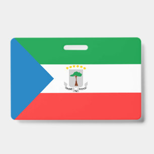 Tarjeta De Identificación bandera de Guinea Ecuatorial