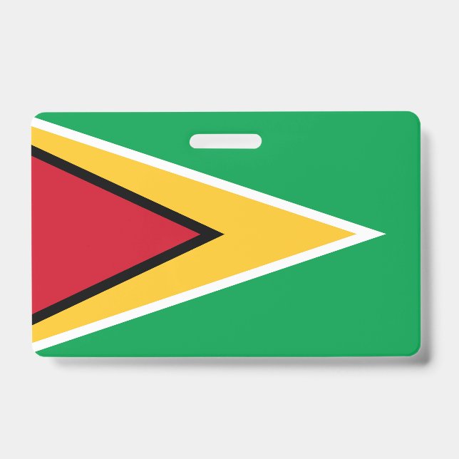 Tarjeta De Identificación bandera de Guyana (Parte frontal)
