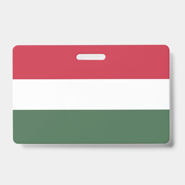 Tarjeta De Identificación Bandera de Hungría (Parte frontal)