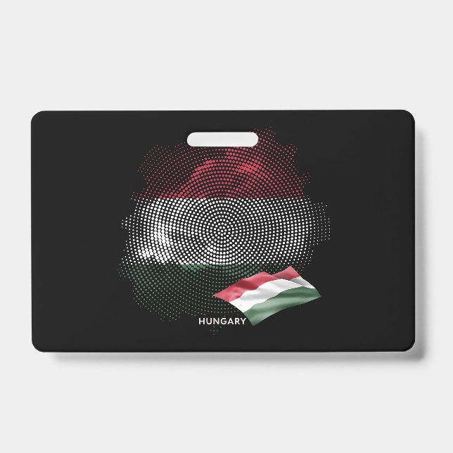 Tarjeta De Identificación bandera de Hungría (Parte frontal)