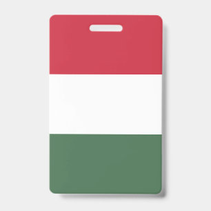 Tarjeta De Identificación Bandera de Hungría