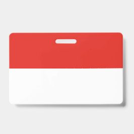 Tarjeta De Identificación Bandera de Indonesia