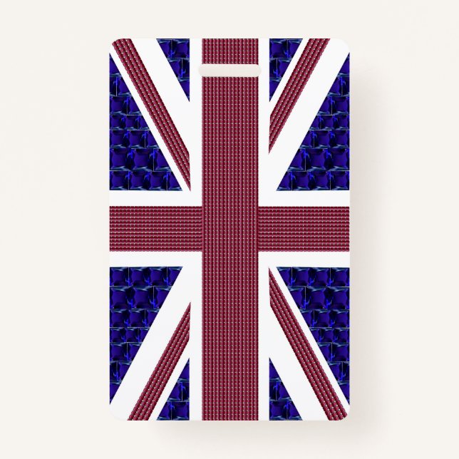 Tarjeta De Identificación Bandera de Inglaterra, Bandera de Gran Bretaña (Reverso)