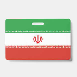 Tarjeta De Identificación Bandera de Irán