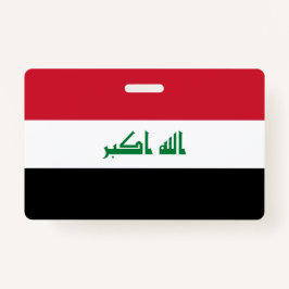 Tarjeta De Identificación Bandera de Iraq