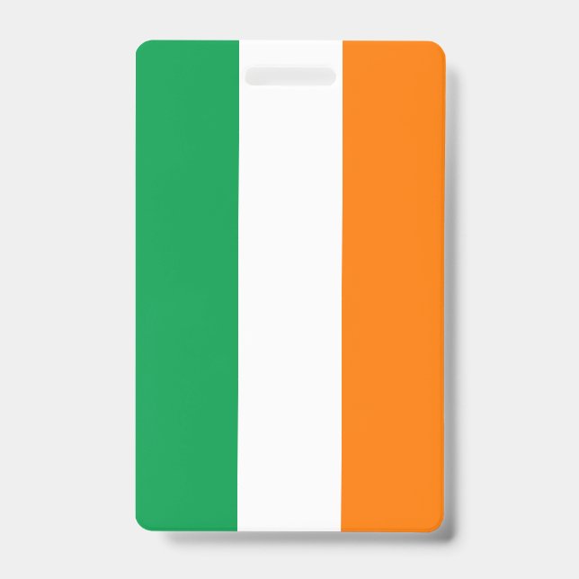 Tarjeta De Identificación Bandera de Irlanda (Parte frontal)