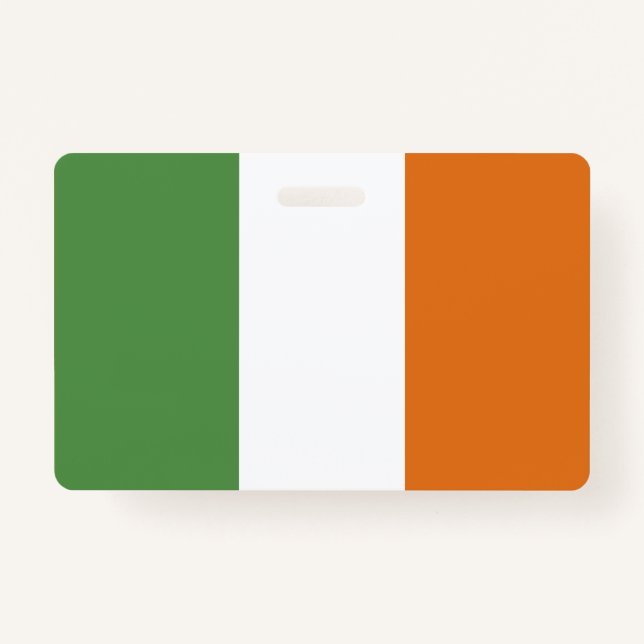 Tarjeta De Identificación Bandera de Irlanda (Anverso)