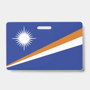 Tarjeta De Identificación bandera de Islas Marshall
