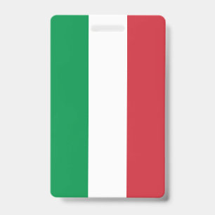 Tarjeta De Identificación Bandera de Italia