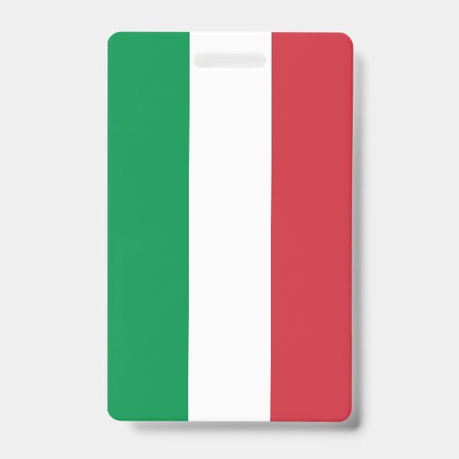 Tarjeta De Identificación Bandera de Italia (Parte frontal)