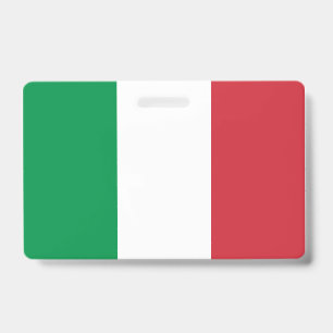 Tarjeta De Identificación Bandera de Italia