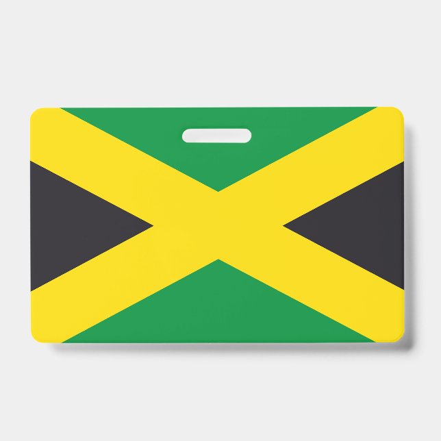 Tarjeta De Identificación bandera de Jamaica (Parte frontal)