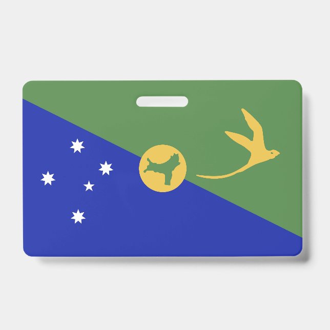 Tarjeta De Identificación Bandera de la isla de los navidades (Anverso)