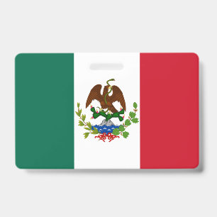 Tarjeta De Identificación Bandera de la República Mexicana: 1824-1835, Santa