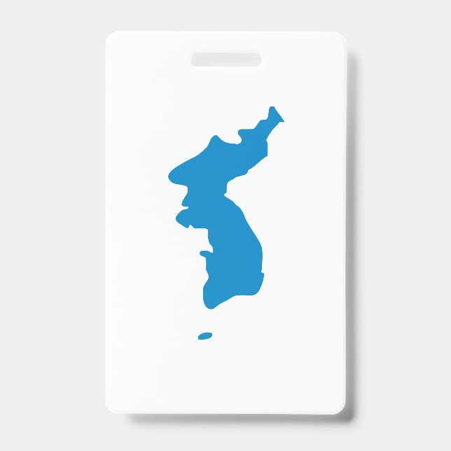 Tarjeta De Identificación Bandera de la Unificación Coreana (Parte frontal)