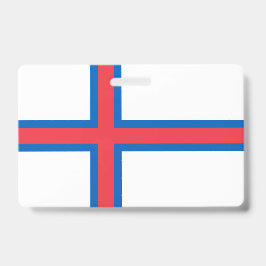 Tarjeta De Identificación Bandera de las Islas Feroe