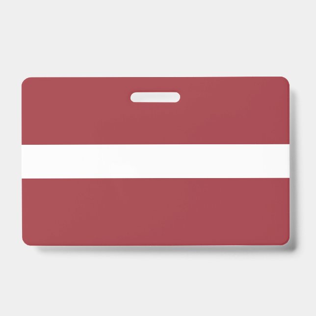 Tarjeta De Identificación Bandera de Letonia (Parte frontal)