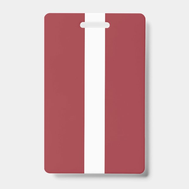 Tarjeta De Identificación Bandera de Letonia (Parte frontal)