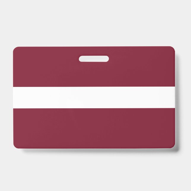 Tarjeta De Identificación Bandera de Letonia (Anverso)