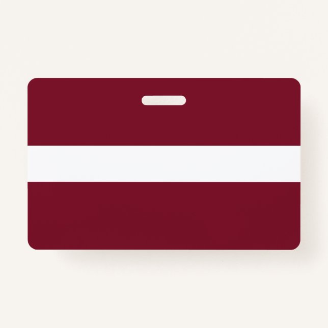 Tarjeta De Identificación Bandera de Letonia (Anverso)
