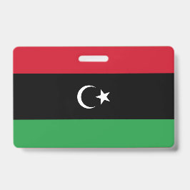 Tarjeta De Identificación bandera de Libia