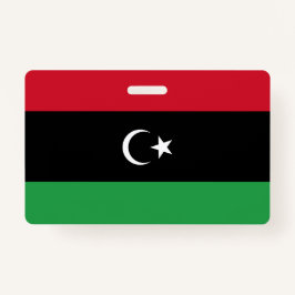 Tarjeta De Identificación Bandera de Libia