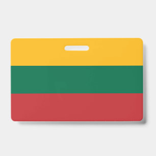 Tarjeta De Identificación Bandera de Lituania