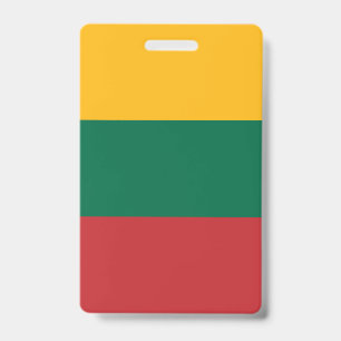 Tarjeta De Identificación Bandera de Lituania